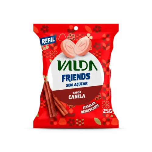 Pastilhas Valda Friends Canela Sachê 25g