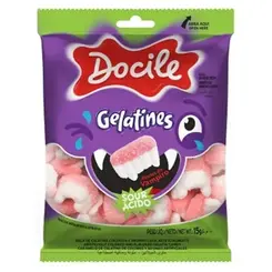 Bala de Gelatina Mini Dentes de Vampiro Docile15g