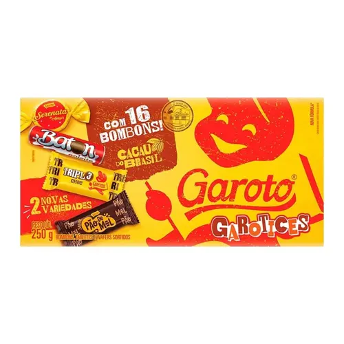 Caixa De Bombom Garoto Sortidos 250g