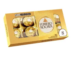 Bombom Ferrero Rocher com 8 unidades