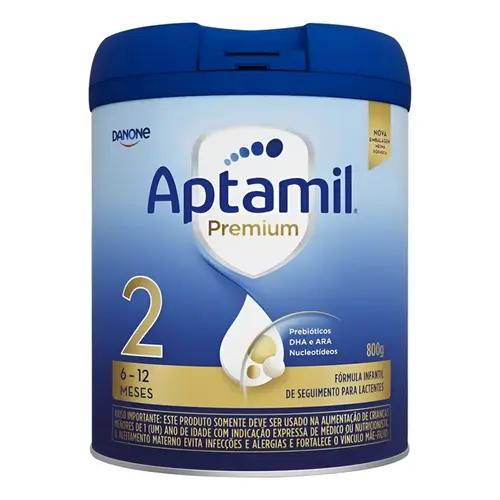 Fórmula Infantil Aptamil 2 Premium 6-12 Meses Danone Leite 800g