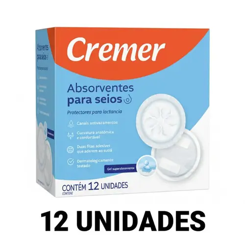 Absorvente Para Seios Cremer 12 Unidades
