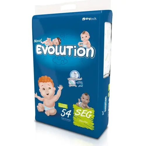 Fralda Infantil Dry Evolution Seg Super Econômico 54 Unidades