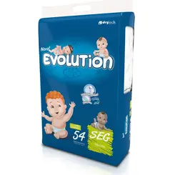 Fralda Infantil Dry Evolution Seg Super Econômico 54 Unidades