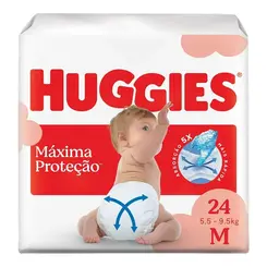 Fralda Infantil Huggies Supreme Care M Jumbo 24 Unidades