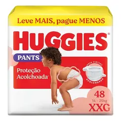 Huggies Fralda Pants Roupinha Proteção Acolchoada XXG - 48 unidades