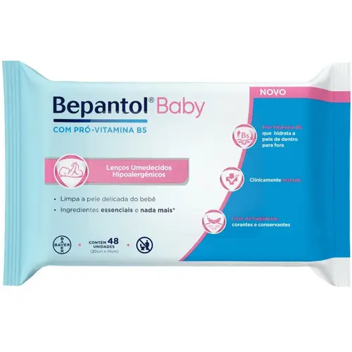 Lenço Umedecido Bepantol Baby 48 Unidades