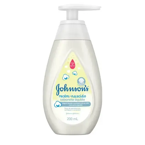 Sabonete Liquido Johnson s Recém Nascido 200ml