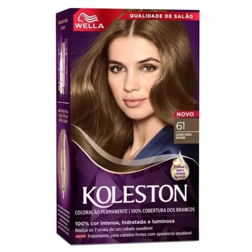 Tintura Koleston Louro Cinza Escuro N61