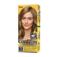 Tintura Cor & Ton Creme Louro Cinza Médio Nº 7.1