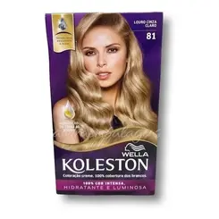 Kit Tintura Koleston 81 loiro Cinza Claro
