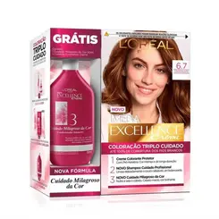 Kit Imédia Excellence 6.7 Chocolate Puro + Condic. 50ml