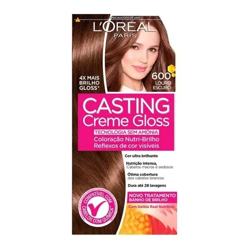 Tintura Casting Creme Gloss Louro Escuro N° 600