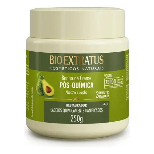 Banho de Creme Bio Extratus Pós Química Abacate e Jojoba 250g
