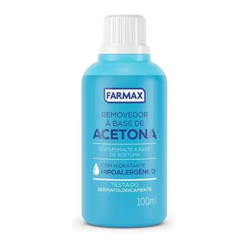 Removedor de Esmalte com Acetona Farmax 100ml