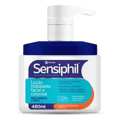 Loção Hidratante Facial e Corporal Sensiphil 480ml