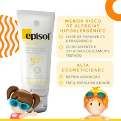 Protetor Solar Episol Infantil Fps50 120g