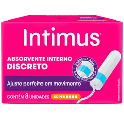 Absorvente Interno Intimus Super 8 Unidades