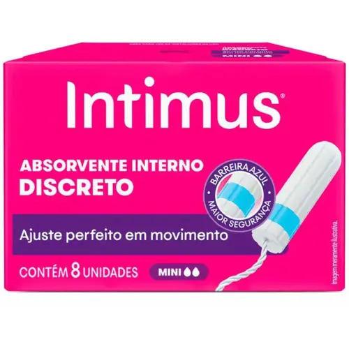 Absorvente Interno Intimus Mini 8 Unidades