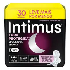 Absorvente Intimus Noturno Suave C/Abas 30 Unidades