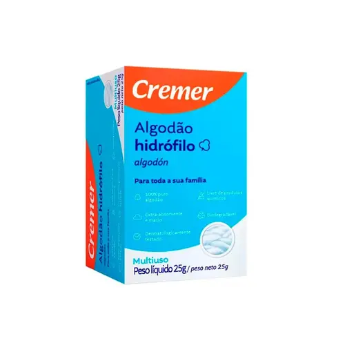 Algodão Cremer Caixa 25g