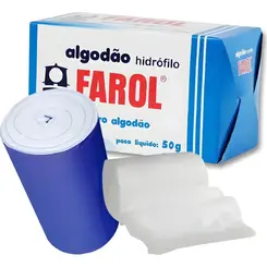 Algodão Hidrófilo Rolo Farol 50g