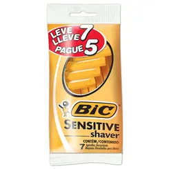 Aparelho de Barbear Bic Sensitive Shaver Pouch Leve 7 Pague 5