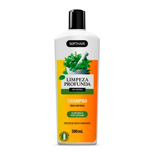 Shampoo Soft Hair Limpeza Profunda Ervas Naturais 500ml