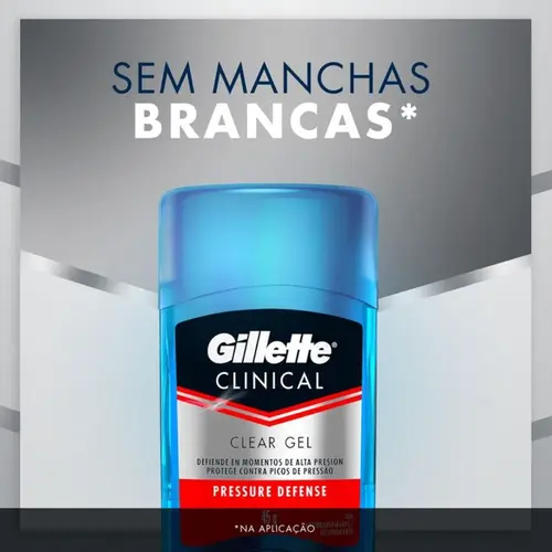 Gel Clinical Pressure Defense Gillette, 45G