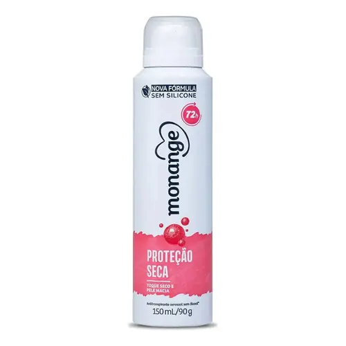 Desodorante Aerossol Monange Feminino Hidratação Proteção 150ml