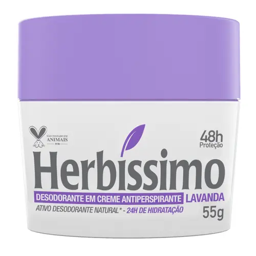 Desodorante Creme Herbíssimo Lavanda 48h 55g