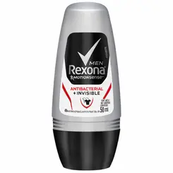 Desodorante Roll On Rexona Masculino Men Antibacterial Invisible 50ml