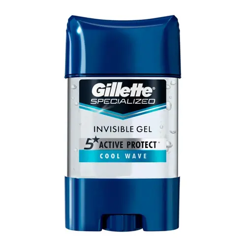 Desodorante Stick Gillette Masculino Clear Gel Cool Wave 82g