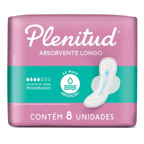 Absorvente Plenitud Femme Longo C/Abas 8 Unidades