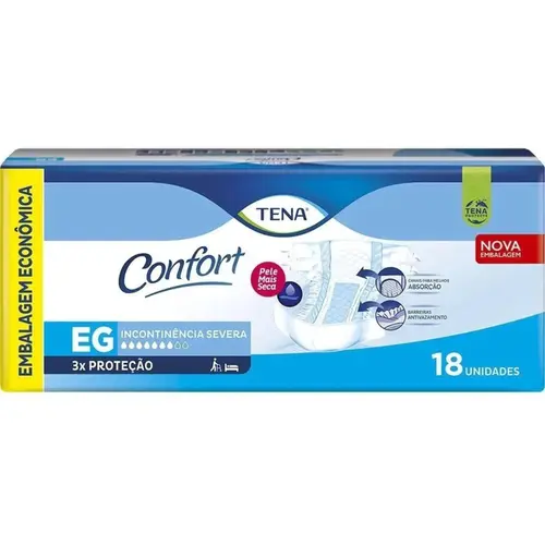 Fralda Geriátrica Tena Confort Mega EG 18 Unidades