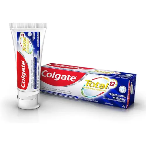 Creme Dental Colgate Total 12 Professional Whitening 70g