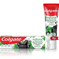 Creme Dental Colgate Natural Extracts Carvão Ativado e Menta 90g
