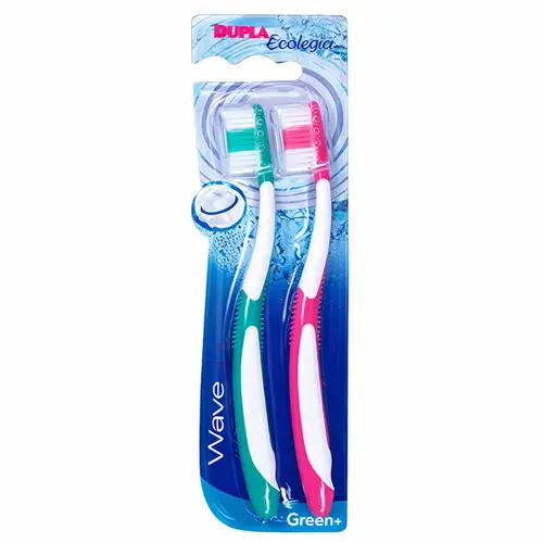 Escova Dental Green Adulto Wave Dupla Macia 2 Unidades