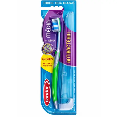 Escova Dental Condor Antibacteriana 1 Unidade