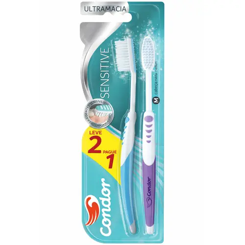 Escova Dental Condor Sensitive Leve 2 Pague 1