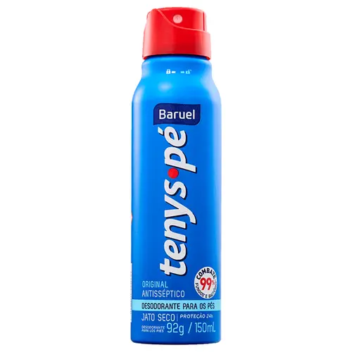 Desodorante Para Os Pés Tenys Pé Baruel Original Jato Seco 150ml
