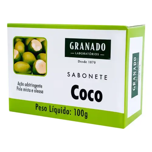 Sabonete Granado De Coco Para Peles E Cabelos Oleosos 100g