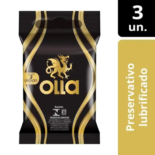Preservativo Olla Lubrificado 3 Unidades