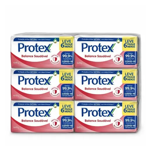 Sabonete Barra Protex Balance Saudável 85g Leve 6 Pague 5