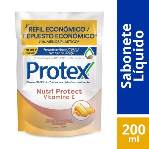 Sabonete Líquido Protex Vitamina E - Refil 200ml