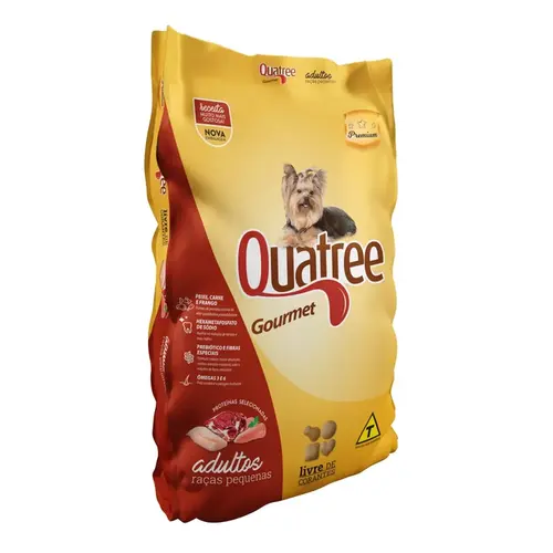 Ração para Cães Quatree Gourmet  Adulto Raças Pequenas 3kg