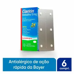 Claritin 10mg 24 Horas 6 Comprimidos