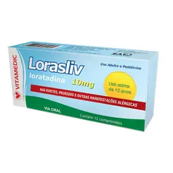 Lorasliv 10mg 12 Comprimidos - Vitamedic