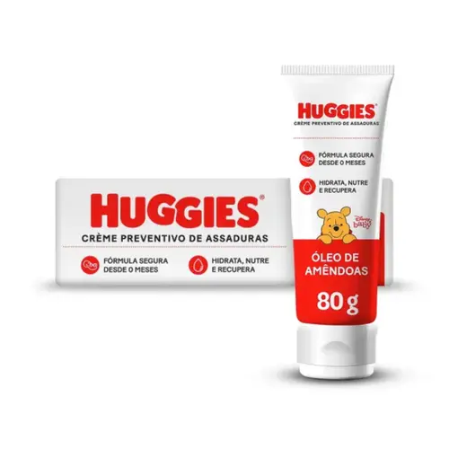 Huggies Creme Preventivo de Assaduras Pele Protegida Supreme Care 80g