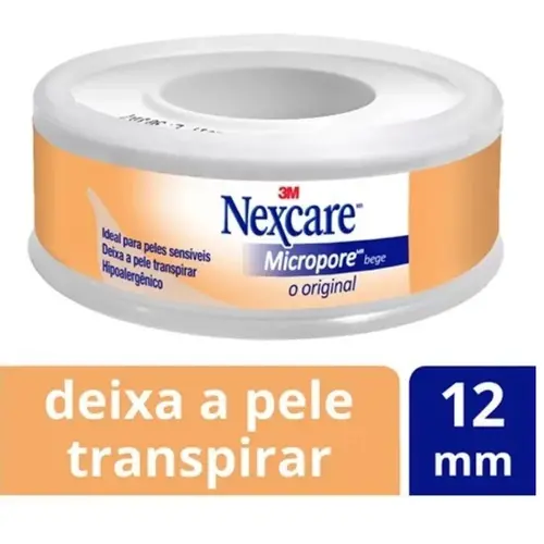 Fita Micropore Bege Nexcare 12mm x 4,5m